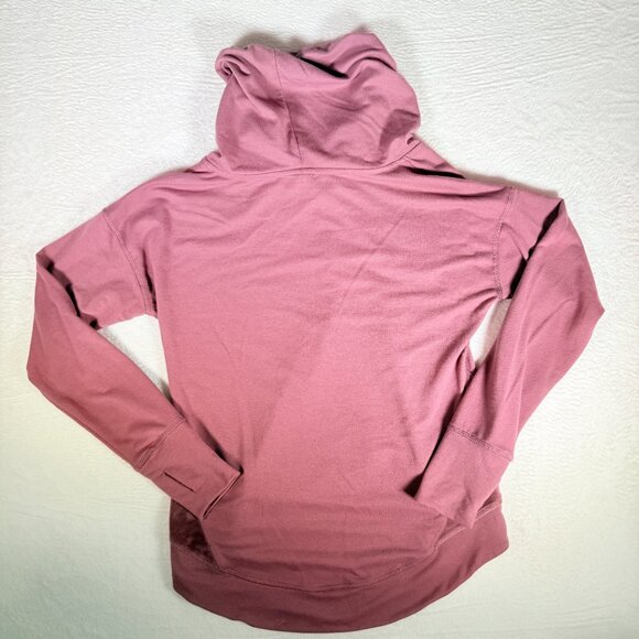 Champion Womens M Long Sleeve Active High Low Pullover Hoodie Pink/Purple Velvet - Picture 3 of 6
